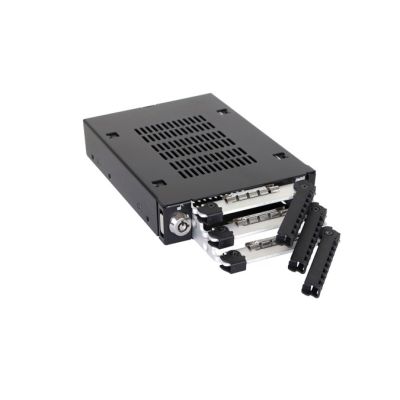 8. Icy Dock MB993SK-B panel drive bay 2,5/3,5" Panel nośny Czarny