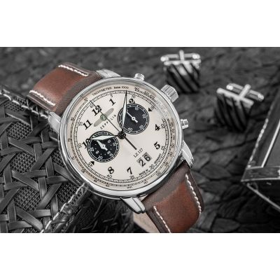 5. Zegarek Męski ZEPPELIN Graf Chronograph LZ 127 + BOX