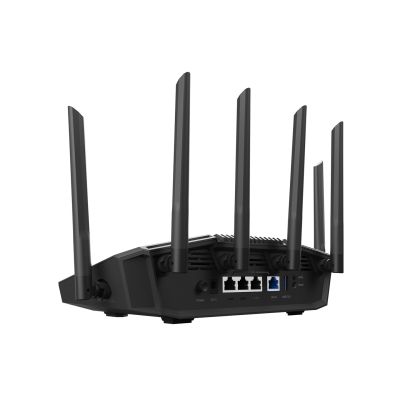 30. ASUS RT-BE90U BE9400 AiMesh router bezprzewodowy 2.5 Gigabit Ethernet Trójpasmowy (2,4 GHz / 5 GHz / 6 GHz) Czarny