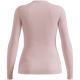 Koszulka termoaktywna z długim rękawem damska Odlo MERINO 200 BL TOP crew neck l/s różowa   XL