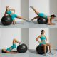 2. Piłka fitness Meteor 75 cm czarna