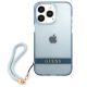 3. Etui Guess Translucent Strap na iPhone 13 Pro / iPhone 13 - niebieskie