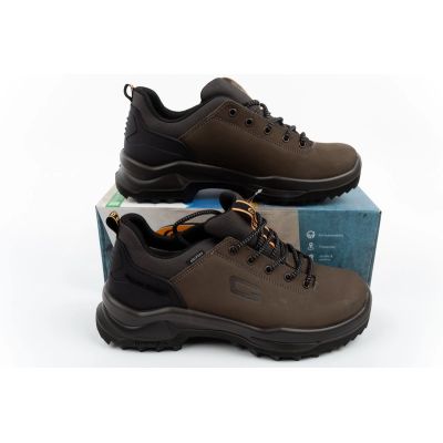 9. Grisport buty męskie trekkingowe 480T Verde Scuro skórzane Gritex outdoor