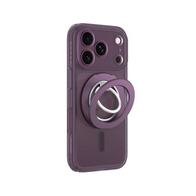 5. Etui AMAZINGTHING Titan Pro Lens Ring Set na iPhone 18 Pro z osłoną aparatu i ringiem magnetycznym kompatybilne z MagSafe - fioletowe