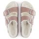 7. Klapki ocieplane Birkenstock Arizona Suede Leather Shearling Pink Clay LAF wąskie narrow (1023258)
