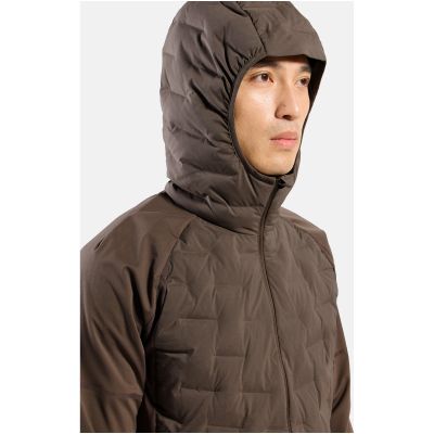 7. Kurtka przeciwwiatrowa męska Odlo ZEROWEIGHT INSULATOR Jacket brązowa