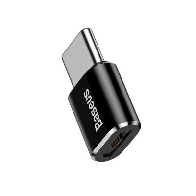 3. Adapter Baseus Mini przejściówka z micro USB na USB-C - czarny