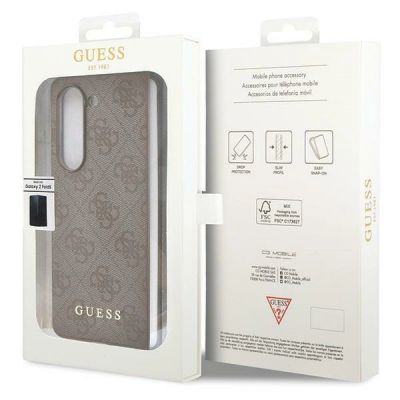 13. Etui Guess 4G Charms Collection na Samsung Galaxy Z Fold 5 - brązowe