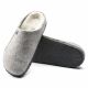 10. Kapcie męskie/damskie ocieplane Birkenstock Zermatt Light Gray z wełnianego filcu regular szerokie (1015092)
