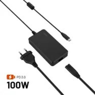Zasilacz do laptopa Fixed 100 W, 3 A, 20 V (FIXCG100-PAD-BK)