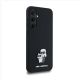 4. Etui Karl Lagerfeld Silicone Karl&Choupette Metal Pin na Samsung Galaxy A35 - czarne