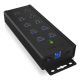 2. ICY BOX IB-HUB1703-QC3 USB 3.2 Gen 1 (3.1 Gen 1) Type-B 5000 Mbit/s Czarny