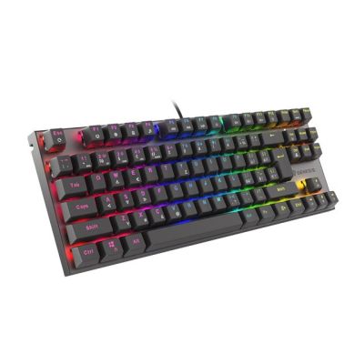 KLAWIATURA DLA GRACZY GENESIS THOR 303 TKL CZ/SK PODŚWIETLENIE RGB MECHANICZNA RED CZARNA HOT SWAP