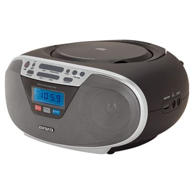 9. AIWA boombox BBTU-400SL CD/FM RDS/USB/BT srebrny