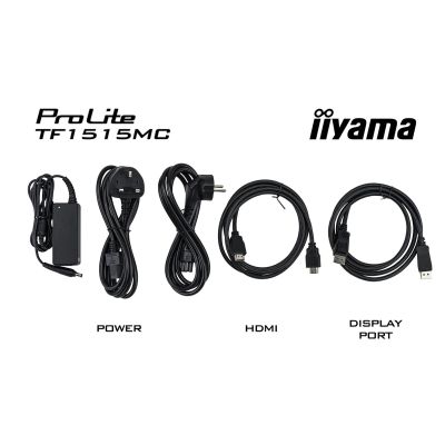 22. iiyama TF1515MC-B2 monitor komputerowy 38,1 cm (15") 1024 x 768 px XGA LED Ekran dotykowy Czarny