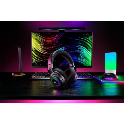 15. Razer Kraken V4 Zestaw słuchawkowy Bezprzewodowy Opaska na głowę Gaming USB Typu-A Bluetooth Czarny