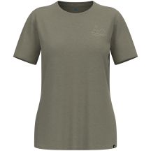 Koszulka damska Odlo ASCENT SUN. SEA. MOUNTAINS. T-shirt crew neck s/s beżowa