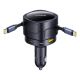 4. Ładowarka samochodowa Baseus Enjoyment Max 90W 2 x kabel USB-C + USB-A + USB-C - czarna