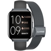 Smartwatch Gravity Czarny Pasek + Bransoleta GT44-5