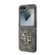 6. Etui Guess Leather 4G Metal Logo na Samsung Galaxy Z Flip 6 - brązowe