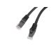 2. LANBERG PATCHCORD KAT.6 UTP LSZH CU 0.25M CZARNY FLUKE PASSED