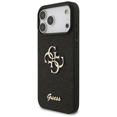 2. Etui Guess Fixed Glitter Big 4G na iPhone 17 Pro Max - czarne