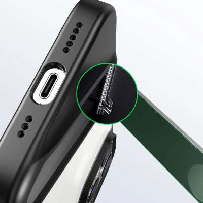 7. Ugreen LP635 Kickstand Protective Case sztywne etui z żelową ramką i wbudowaną podstawką do iPhone 14 Pro czarny (90926)