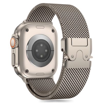 2. Pasek Tech-Protect Milano na Apple Watch 6 / 7 / 8 / 9 / 10 / SE / Ultra 1 / 2 (44 / 45 / 46 / 49 MM) - tytanowy