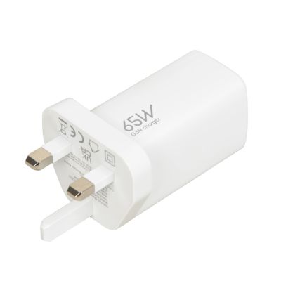 5. ŁADOWARKA SIECIOWA I-BOX C-65 GAN PD65W KABEL, BIAŁA