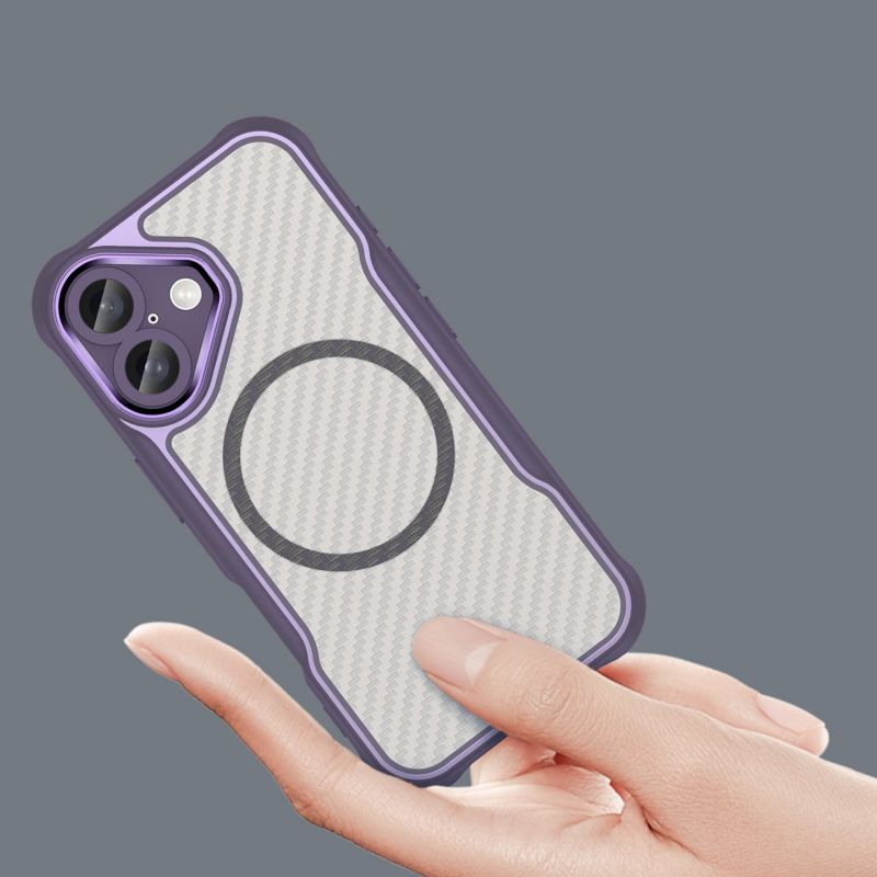 5. Etui silikonowe Leading Series MagSafe do iPhone 16 Plus - fioletowe