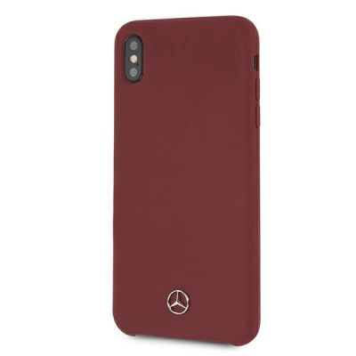 2. Etui Mercedes Silicone Line na iPhone Xs Max - czerwone