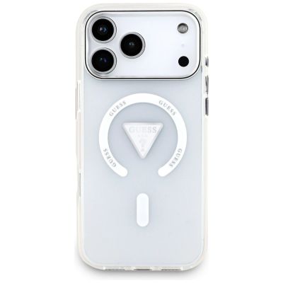 3. Etui Guess IML Gradient Triangle Logo MagSafe na iPhone 17 Pro Max - przezroczyste