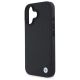 6. Etui BMW Sign Leather Diamond Metal Logo MagSafe na iPhone 16  - czarne