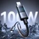 2. Kabel Joyroom S-A16 Pro Prism Series 100W USB-C - USB-C z wyświetlaczem cyfrowym 1,2m - czarny