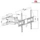 6. Uchwyt do telewizora Maclean MC-762 (Uchylny - 70"; max. 30kg)