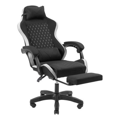 7. TACENS MARS MGC-X FABRIC Black/White - fotel gamingowy
