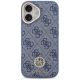 3. Etui Guess 4G Strass Logo & Big Strap Metal Buttons MagSafe na iPhone 17 - niebieskie