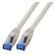 Patchcord SFTP 20m Cat6a Superflex szary na kablu Cat7