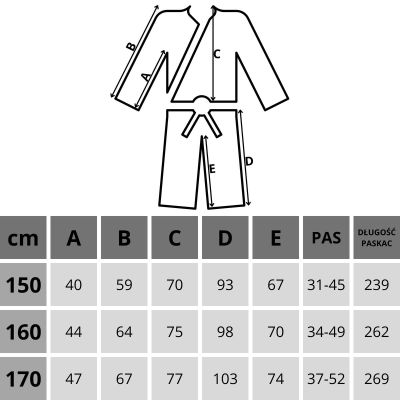 6. KIMONO ENERO PROFESSIONAL KARATE 170CM 8OZ