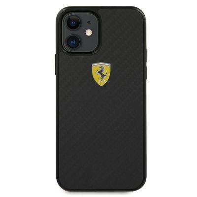 3. Etui Ferrari On Track Real Carbon na iPhone 12 mini - czarne