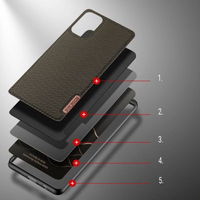 3. Dux Ducis Fino etui pokrowiec pokryty nylonowym materiałem Samsung Galaxy A03s zielony