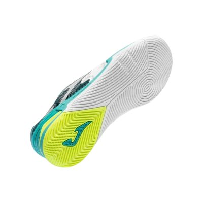 6. Buty piłkarskie Joma Cancha 2602 Indoor biało-zielone CANS2602IN