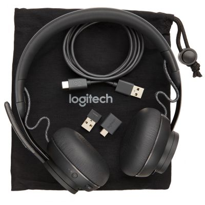 7. Słuchawki z mikrofonem Logitech Zone (981000854) Bluetooth Grafitowy