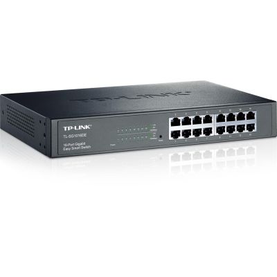 4. TP-Link TL-SG1016DE przełącznik sieciowy Zarządzany L2 Gigabit Ethernet (10/100/1000) Czarny