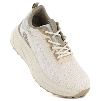 Półbuty sportowe damskie na platformie beżowe Big Star TT274318