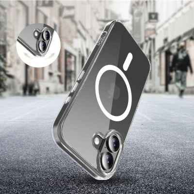 5. Etui Tech-Protect Flexair Hybrid CC MagSafe na iPhone 17 - przezroczyste