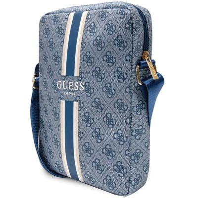 2. Torba Guess 4G Stripes na tablet 10" - niebieska