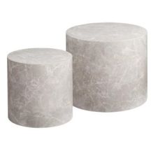 COFFEE TABLE BEIGE SET 38X36 48X40