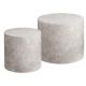COFFEE TABLE BEIGE SET 38X36 48X40