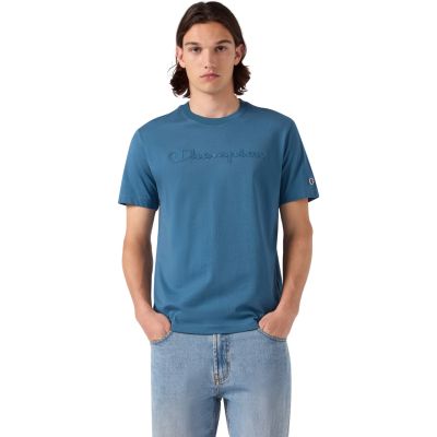 Koszulka męska Champion SS Tee niebieska 222992 BS133